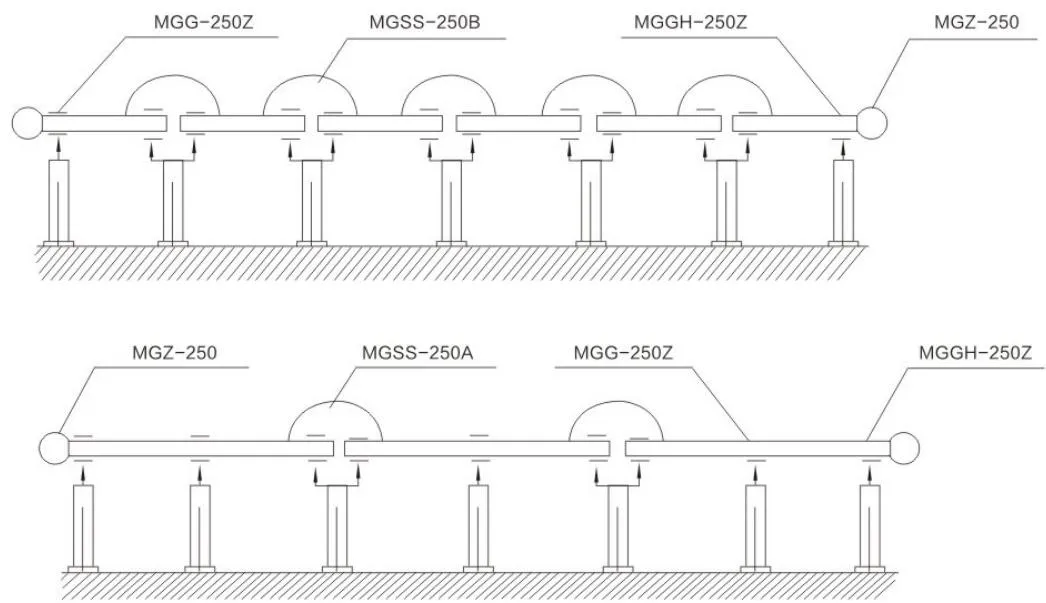 Tubular Busbar Fittings Installation Schematic