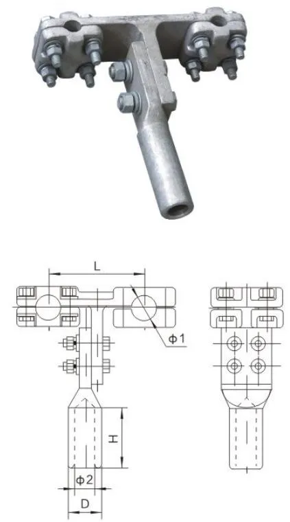 TYS Bolted Double-Conductor T-Clamp