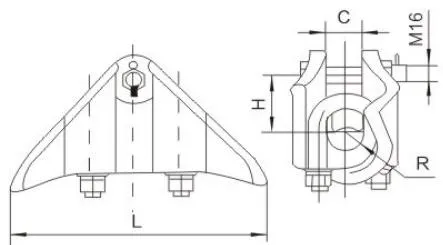 XGF Suspension Clamp (Handbag, Corona-Free Type)