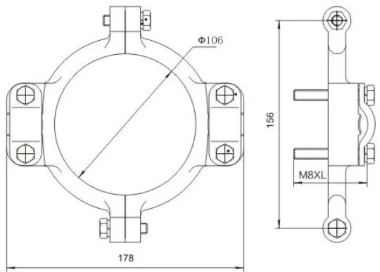 YG-GP / YG-GPS Conductor Fixing Clamp